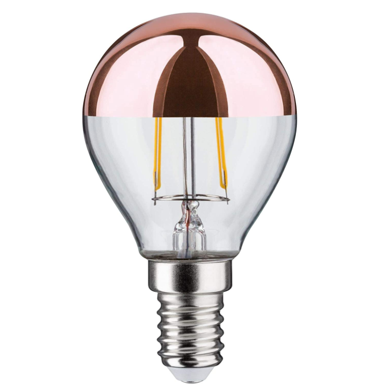 G45 E14 LED Crown Mirror Copper Lamp