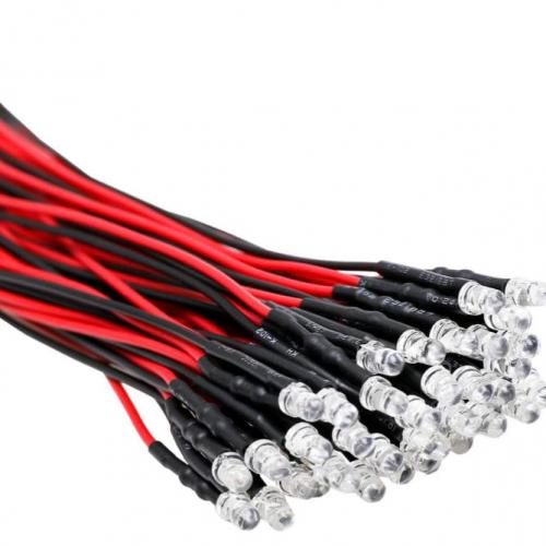 F3 12V LED Car Boat Light Bulb Pre-Wired Cable