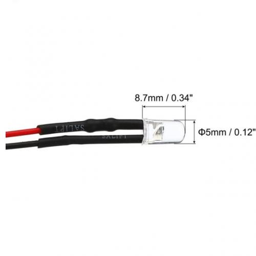F5 3V-6V LED Light Emitting Diodes Pre Wired Light