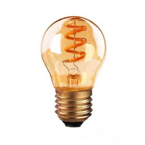 G45 E27 Vintage Spiral LED Filament Light