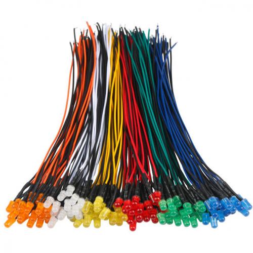 Low Voltage Colored Prewired LED Diodes Lamp