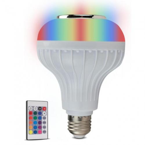 RGB Music Bluetooth Light Bulb Speaker with Remote