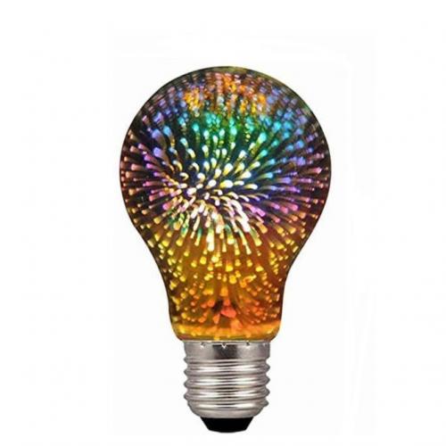Retro Edison A19 3D Firework LED Bulb​