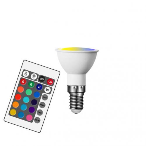 SES E14 Spotlight Color Bulbs With Remote 
