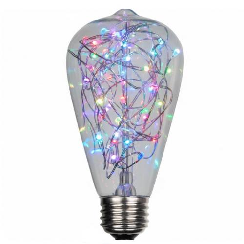 ST64 RGB Multicolor Starry LED Fairy Bulb