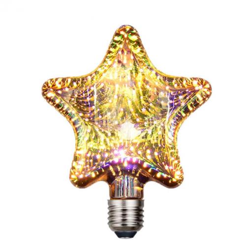 Star 3D Fireworks Starry Decor Light Bulbs