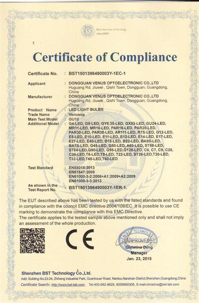 LED BULB CE LVD Certification